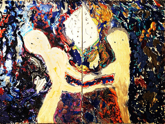 NATURE DANCES-ICE DANCE FOR HOPE. 2 Canvases 60.9 X 91.44 cm