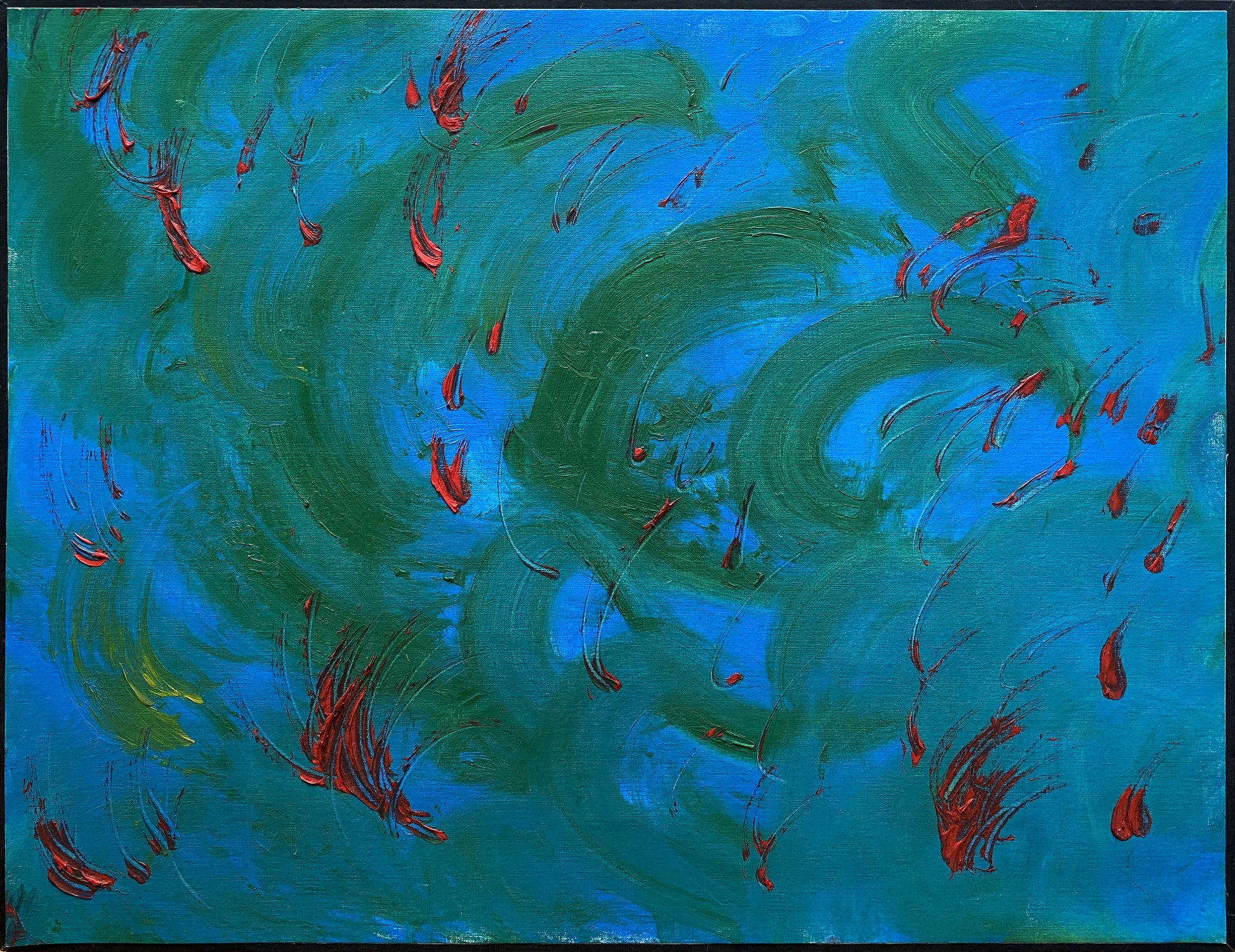 Alessandra Mattanza | HURT, 23.4 x 33.1 in - Oil on Paper.