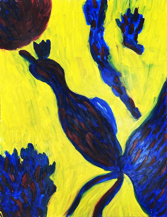 THE PEACOCK, 59.4 × 84.1 cm