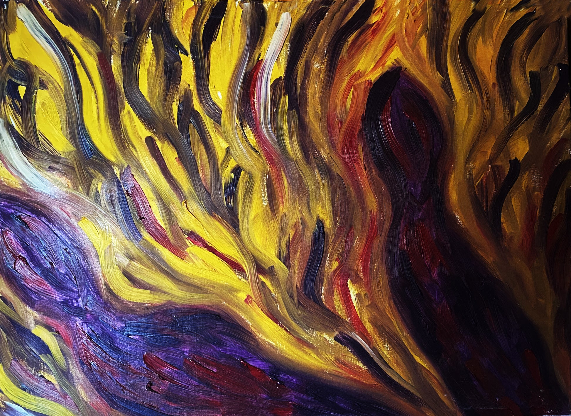 Alessandra Mattanza | GOING, 23.6 x 31.4 in - Oil on Canvas.