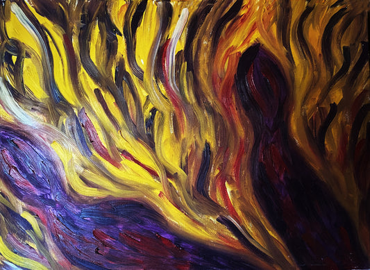 Alessandra Mattanza | GOING, 23.6 x 31.4 in - Oil on Canvas.