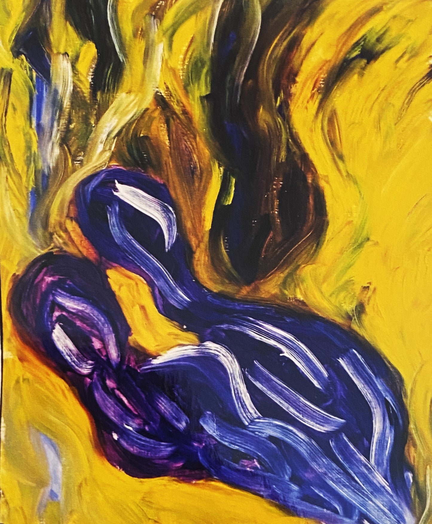 Alessandra Mattanza | HOPE, 23.4 x 33.1 in - Oil on Paper.