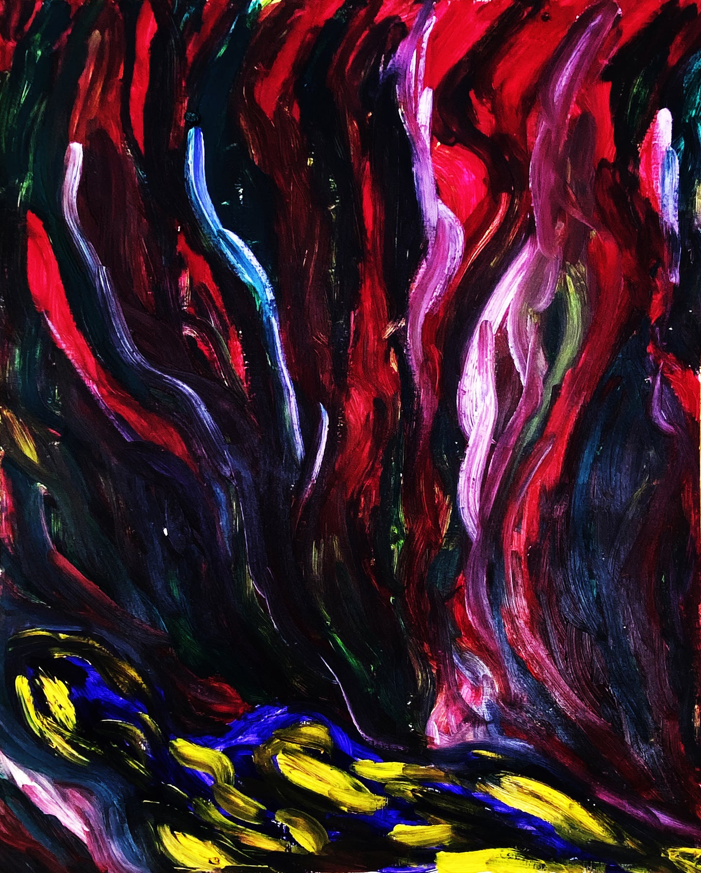 WAITING, 59.4 × 84.1 cm