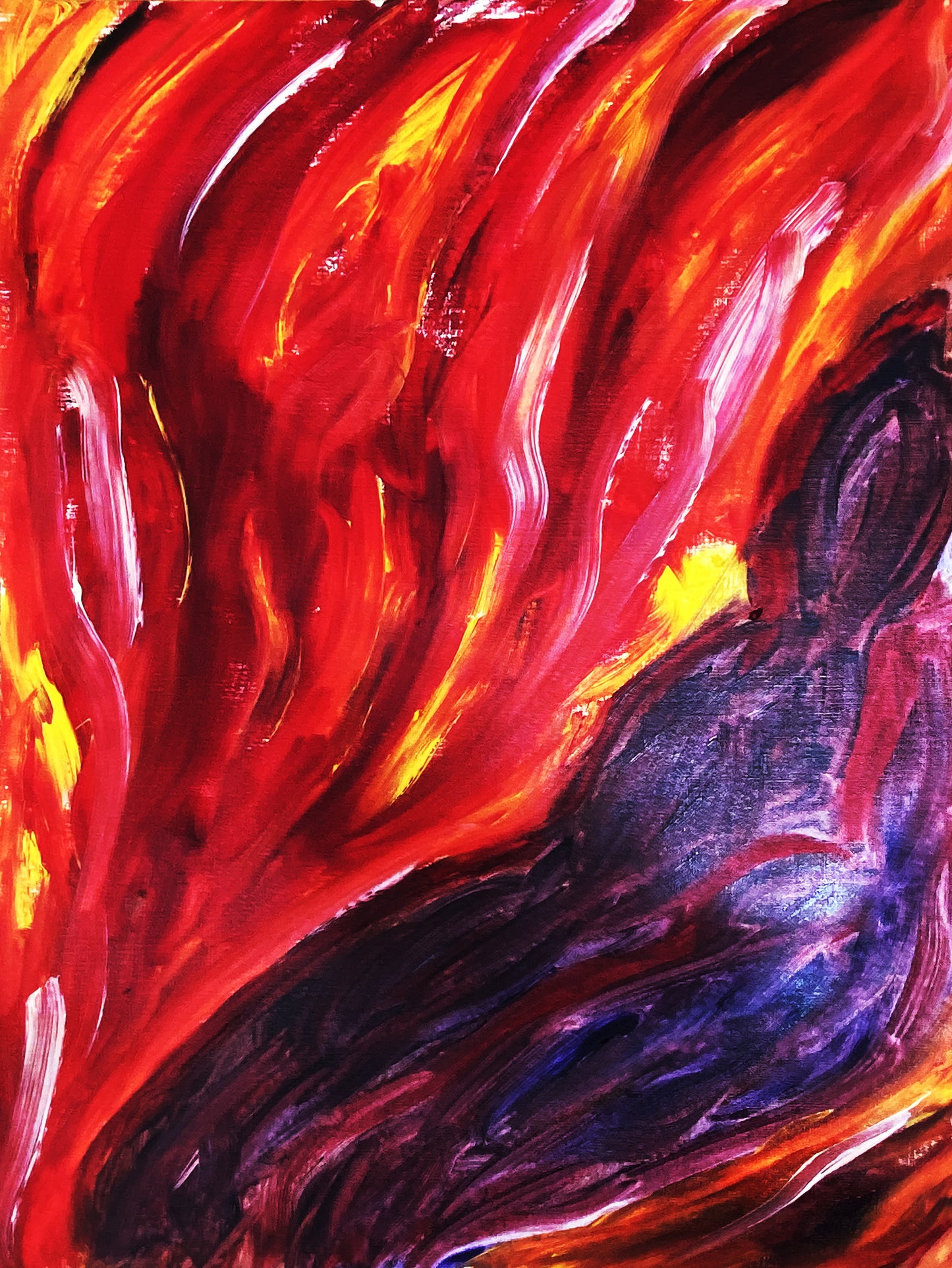 ON FIRE, 59.4 × 84.1 cm