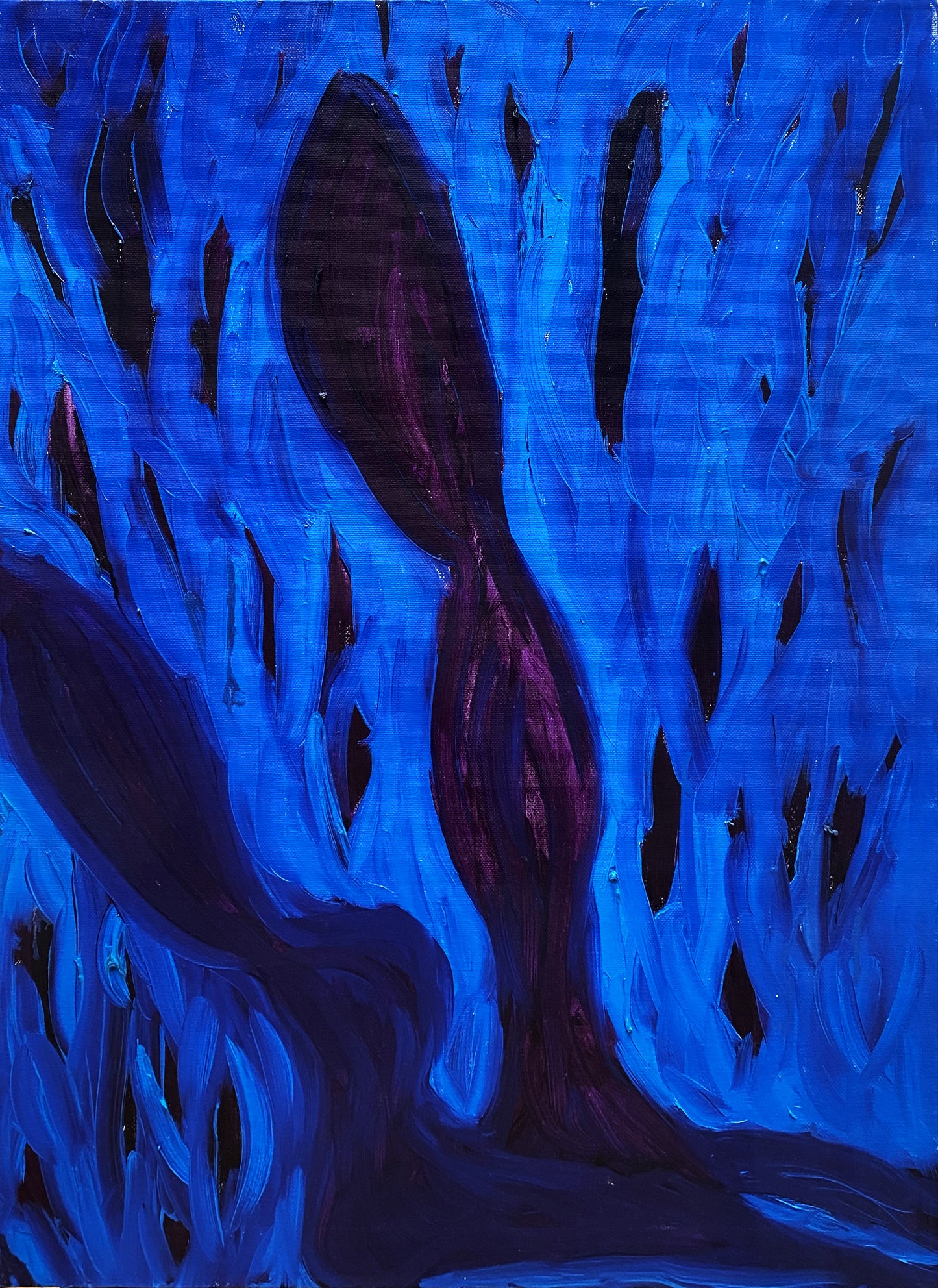 Alessandra Mattanza | LOOKING, 19.6 x 27.5 in - Oil on Canvas.