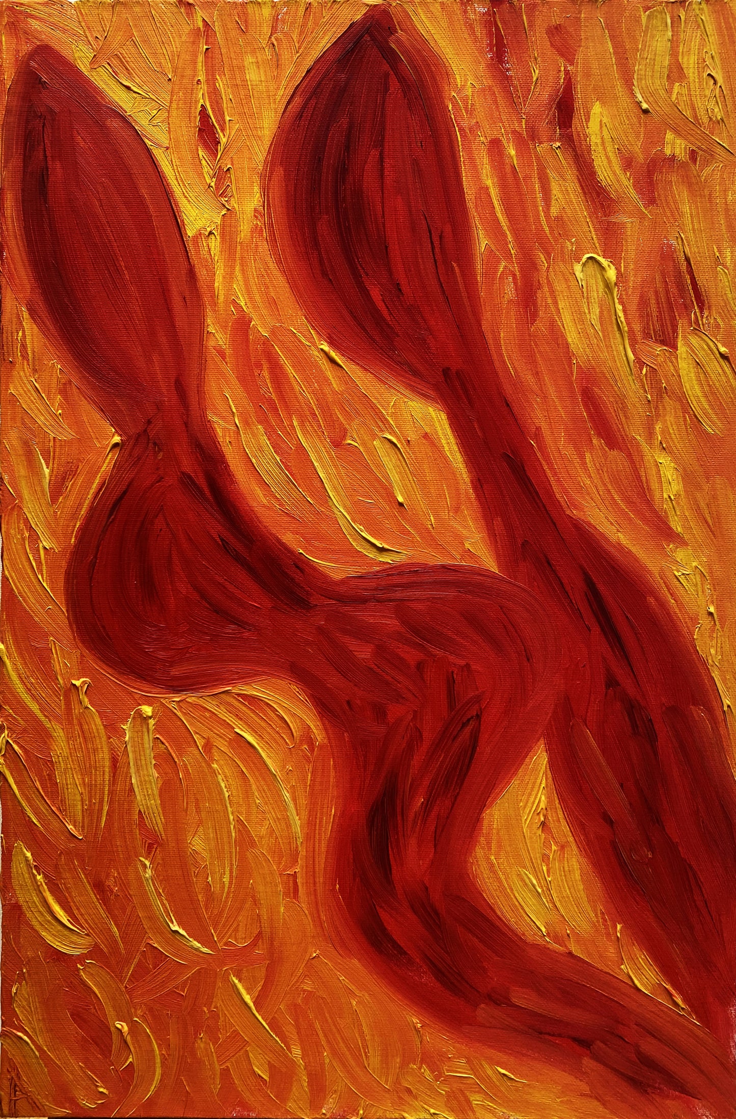 Alessandra Mattanza | LOOKED, 15.7 x 23.6 in - Oil on Canvas.