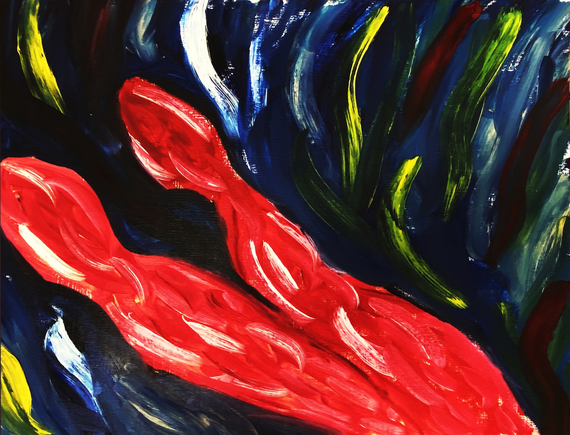 Alessandra Mattanza | IN LOVE, 23.4 x 33.1 in - Oil on Paper.