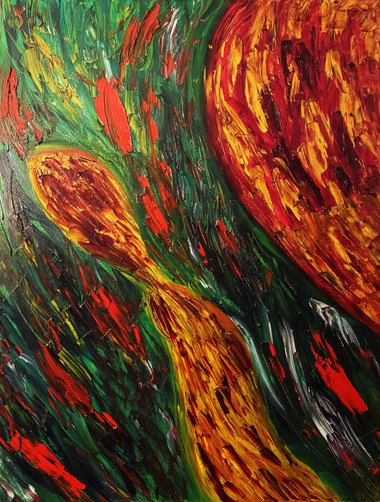 Alessandra Mattanza | HER, 35.4 x 27.5 in - Oil on Canvas.