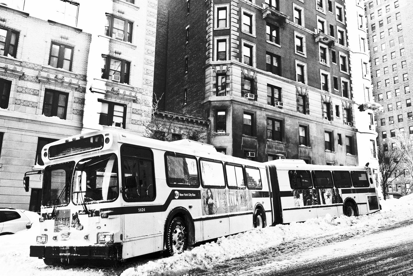 Alessandra Mattanza | BLOCKED, New York. Stuck in the snows of a New York winter. Available as an art print or as a photographic print on acrylic glass.