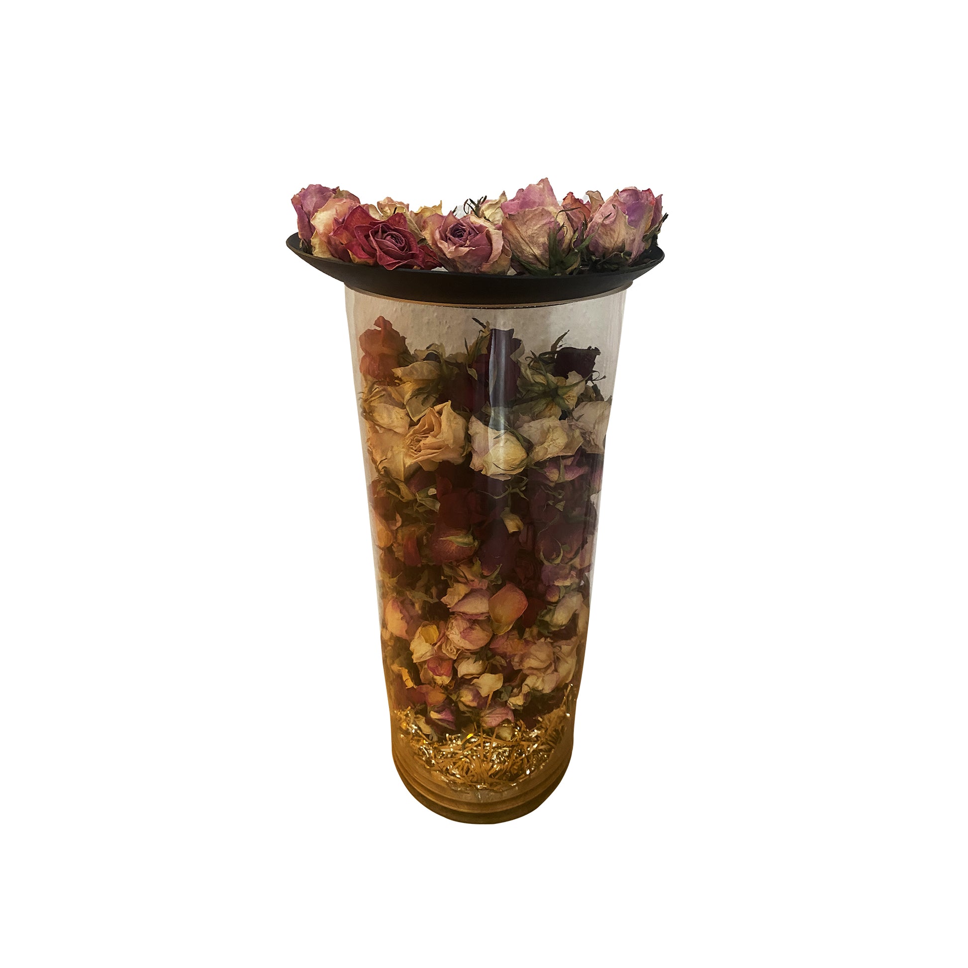 Alessandra Mattanza | LIFE, glass, plastic, roses, stones, coffee - Roses Art.