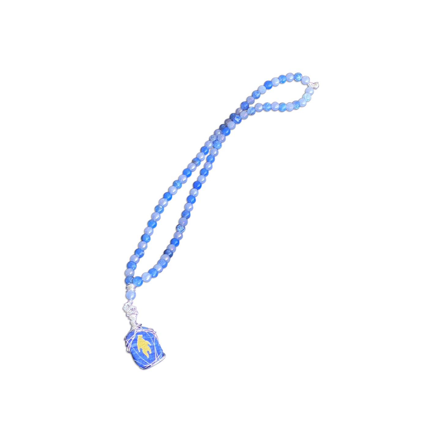 Alessandra Mattanza | BEAR POWER - An ART TOTEM NECKLACE, created from precious and semiprecious stones, for good energy and luck, to be hung on a wall, displayed on a table, or worn only on very special occasions.