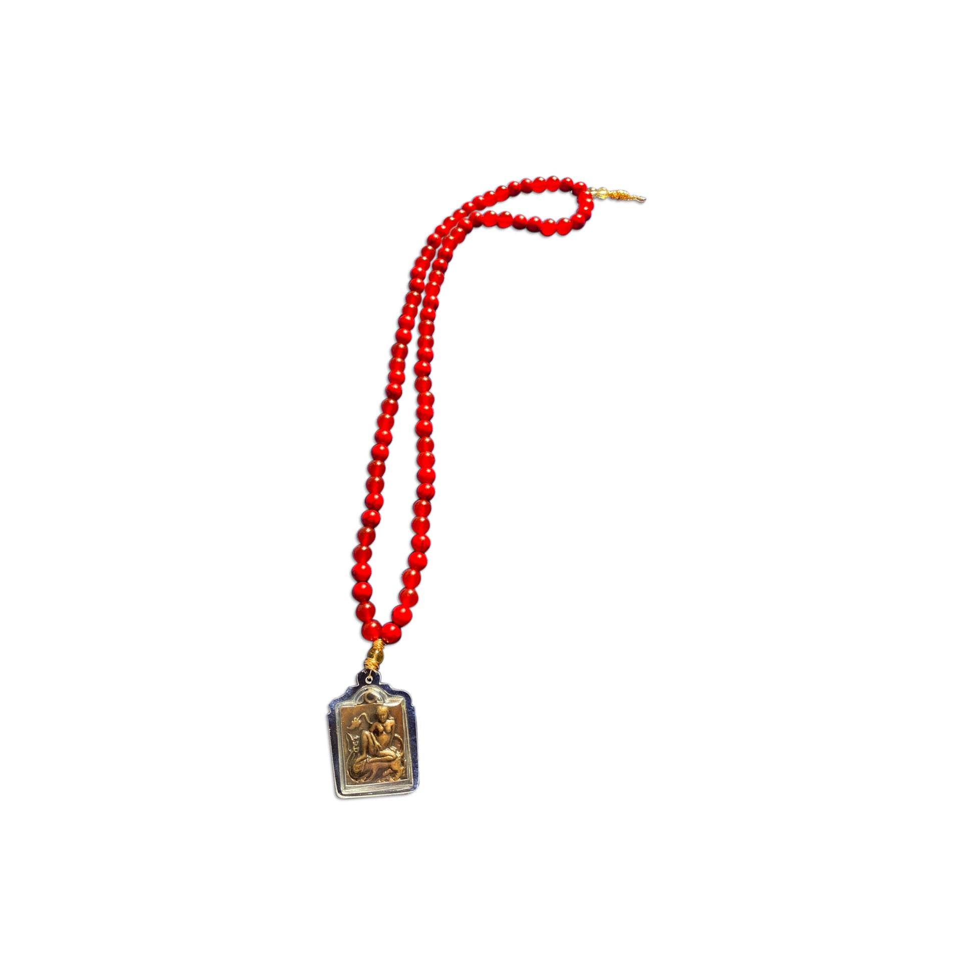 Alessandra Mattanza | EROTIC POWER - An ART TOTEM NECKLACE, created from precious and semiprecious stones, for good energy and luck, to be hung on a wall, displayed on a table, or worn only on very special occasions.