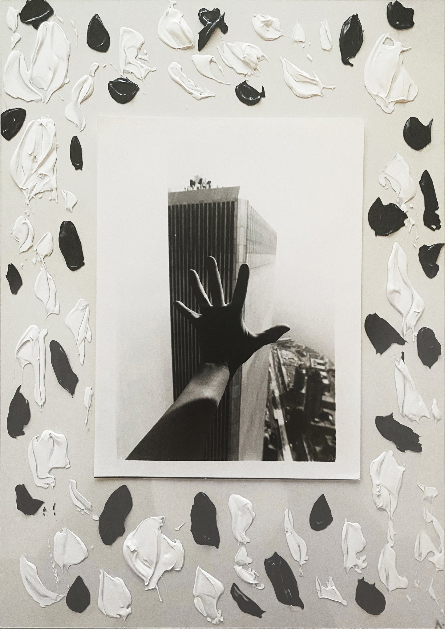 Photography (2010), acrylic, knife on plexiglass, SEPTEMBER 11TH, WORLD TRADE CENTER (2022)