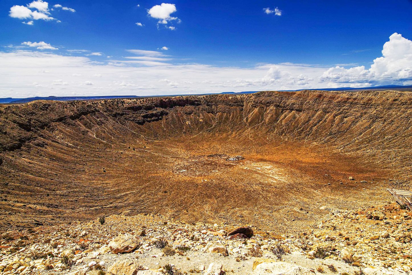 Alessandra Mattanza | JOURNEY'S END, meteor crater, Arizona, USA. Barringer Crater east of Flagstaff, the end of a meteors long journey across the cosmos. Available as and art print of photographic print on acrylic glass.