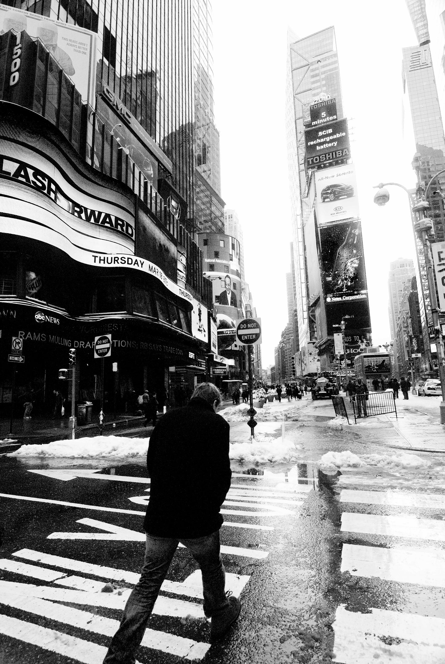 MAN’S WALK, Times Square, New York