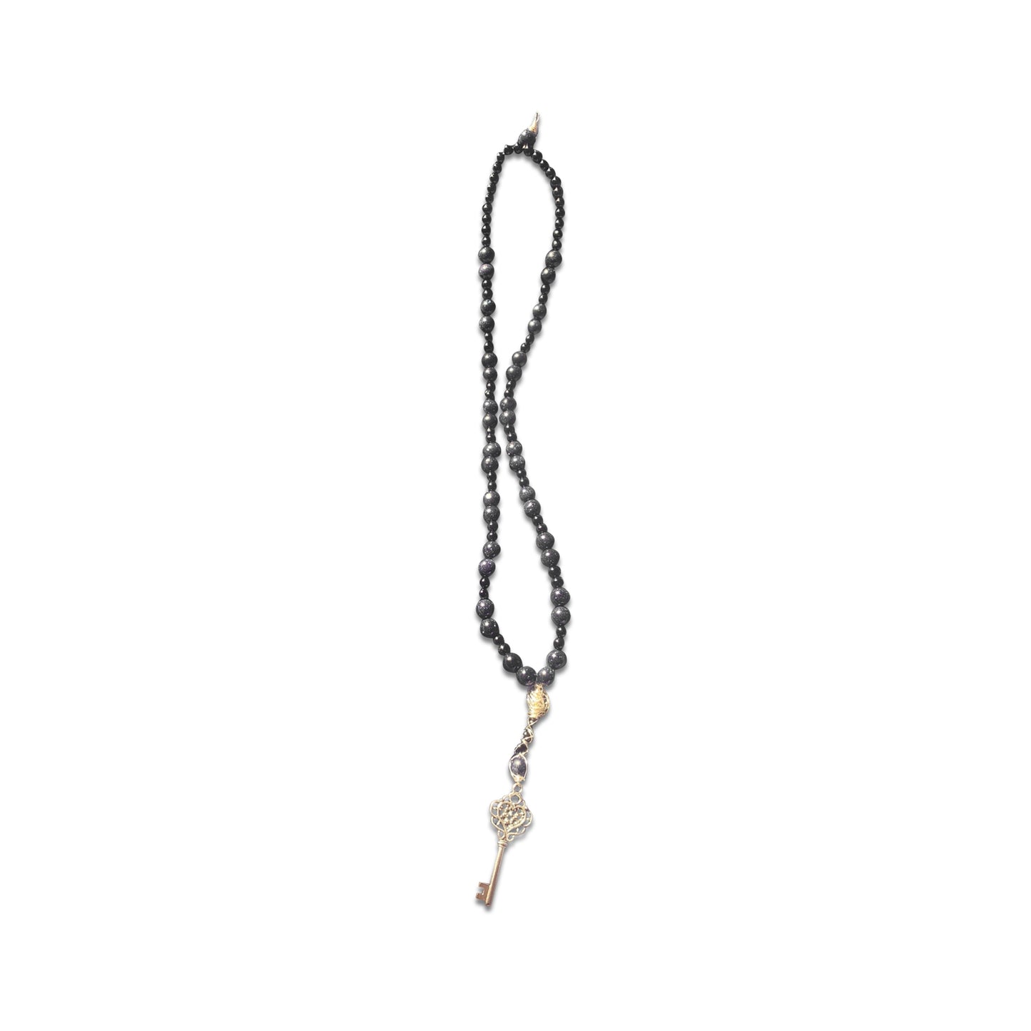 Alessandra Mattanza | ANGELS' KEY - An ART TOTEM NECKLACE, created from precious and semiprecious stones, for good energy and luck, to be hung on a wall, displayed on a table, or worn only on very special occasions